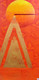 Golden sun (ART_8460_64903) - Handpainted Art Painting - 24in X 48in
