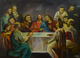 Tha last supper (ART_8462_64707) - Handpainted Art Painting - 28in X 19in