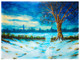 Winter scene (ART_8466_64667) - Handpainted Art Painting - 35in X 26in