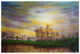 Early morning forrest and river in fog (ART_8466_64666) - Handpainted Art Painting - 35in X 23in