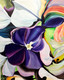 Abstract hydrangea flower  (ART_8034_59297) - Handpainted Art Painting - 12in X 15in