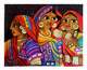 BANJARE GOSSIP (ART_1033_34310) - Handpainted Art Painting - 18in X 14in