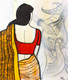 Saraswati (ART_7129_65318) - Handpainted Art Painting - 28in X 32in