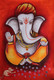 GANESHA PAINTING ON WALL BY ARTOHOLIC (ART_3319_64954) - Handpainted Art Painting - 30in X 45in