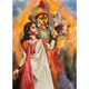 Durgapuja Dhunuchi Dance  (ART_8303_65878) - Handpainted Art Painting - 11in X 15in