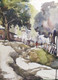 Village painting 3 (ART_8303_65849) - Handpainted Art Painting - 11in X 15in