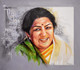 Swar Samragni Lata (ART_1038_65818) - Handpainted Art Painting - 28in X 24in