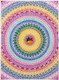 Rainbow Mandala (ART_8523_65790) - Handpainted Art Painting - 13 in X 10in