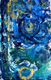 Missmessyartist BLUES - ABSTRACT - Spiral Geometric (ART_1538_62053) - Handpainted Art Painting - 19in X 33in