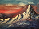 The great mountain (ART_8546_66191) - Handpainted Art Painting - 14in X 10in