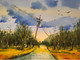 Country road (ART_8546_66141) - Handpainted Art Painting - 14in X 10in