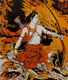 Lord Rama With Bow (ART_5557_49597) - Handpainted Art Painting - 25in X 29in