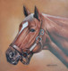 Brown Horse 02 Handpainted Art Painting 24in X 30in (ART_8563_66352) - Handpainted Art Painting - 24in X 30in