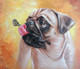 Dog painting (ART_8562_66324) - Handpainted Art Painting - 24in X 24in