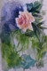 Lonely Rose (ART_8378_66308) - Handpainted Art Painting - 12in X 16in