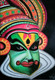 Kathakkali (ART_8536_65927) - Handpainted Art Painting - 11in X 16in