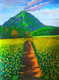 The Sunflower field  (ART_8415_66373) - Handpainted Art Painting - 22in X 30in