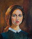 A Lady (ART_4209_66486) - Handpainted Art Painting - 24in X 20in