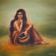 Lady With Pot (ART_3512_66591) - Handpainted Art Painting - 12in X 12in