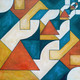 Geometric Abstract Series - 5 (ART_464_66821) - Handpainted Art Painting - 30in X 30in