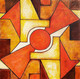 Geometric Abstract Series - 1 (ART_464_66817) - Handpainted Art Painting - 30in X 30in