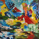 Blue bliss (ART_5820_66714) - Handpainted Art Painting - 32in X 32in
