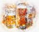 Beer Drink 2 (PRT_7809_66966) - Canvas Art Print - 30in X 24in