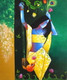 Meera series-Krishna (ART_3539_67143) - Handpainted Art Painting - 30in X 36in
