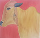 Lord nandi (ART_8603_67098) - Handpainted Art Painting - 30in X 28in