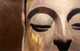 buddha, brown buddha, buddha wih eyes closed, face of buddha, smiling buddha, gautam budhha