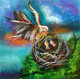 Spirit of Love (ART_1140_67197) - Handpainted Art Painting - 15in X 15in