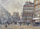 Le Carrefour Richelieu-Drouot (1902) (PRT_15359) - Canvas Art Print - 25in X 18in