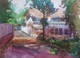 Watercolor landscape (ART_8314_67318) - Handpainted Art Painting - 14in X 10in