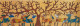 Gond Deer  3 (ART_2399_67287) - Handpainted Art Painting - 15in X 8in