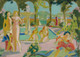 Les Jardins D‚Äôarmide, Esquisse (1908) (PRT_15376) - Canvas Art Print - 21in X 15in