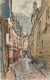 Rue Chanoinesse, En 1905. 4√®me Arrondissement (1905) (PRT_15423) - Canvas Art Print - 16in X 26in