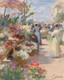 The Flower Market (PRT_15462) - Canvas Art Print - 15in X 19in