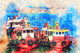 Boats See  (PRT_7809_67520) - Canvas Art Print - 20in X 13in