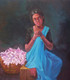 Aradhana  (ART_1210_67541) - Handpainted Art Painting - 30in X 33in