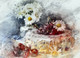 Cherry Pie Cake Cherries Bake Kitchen Flour Sugar (PRT_7809_67927) - Canvas Art Print - 24in X 17in