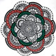 Rangoli mandala art (ART_8539_68035) - Handpainted Art Painting - 18in X 18in