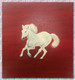 Red Horse (ART_8651_68000) - Handpainted Art Painting - 18in X 18in