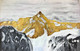 Mountain painting  (ART_6706_68284) - Handpainted Art Painting - 48in X 24in