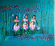 Three lady (ART_8665_68255) - Handpainted Art Painting - 36in X 30in