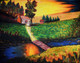 Family home (ART_8677_68338) - Handpainted Art Painting - 20in X 16in