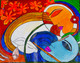 RADHA KRISHNA-THE DIVINE LOVE (ART_8661_68214) - Handpainted Art Painting - 24in X 18in