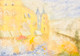 Flower market in Paris (ART_8685_68478) - Handpainted Art Painting - 36in X 24in