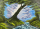 Light vs Dark (ART_8690_68618) - Handpainted Art Painting - 24in X 18in