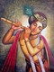 LORD KRISHNA PAINTING BY ARTOHOLIC (ART_3319_69061) - Handpainted Art Painting - 24in X 36in