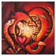 HEARTS BEATING IN UNISON (ART_8691_69091) - Handpainted Art Painting - 36in X 36in